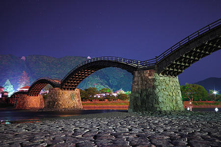 【テーマ】美しき木造橋 撮影者:山口 克巳 様 夢街道ルネサンス認定地区名:岩国往来(山口県岩国市)